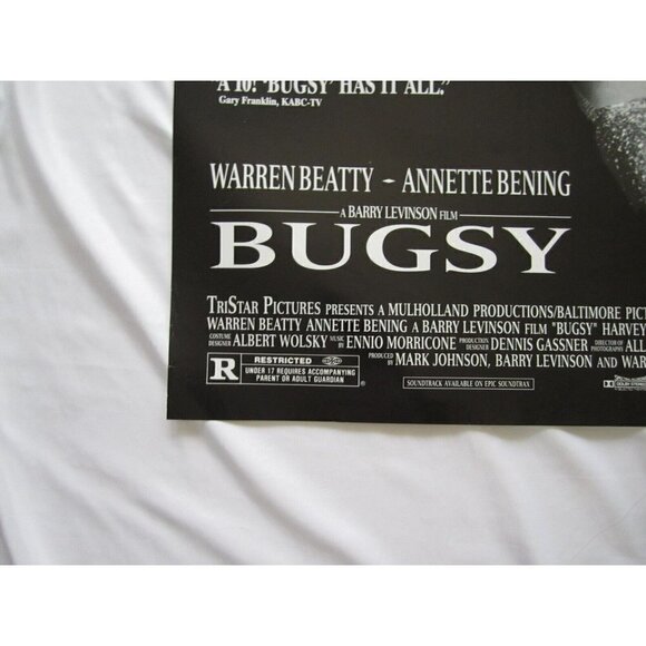 Vintage 1991 Bugsy Movie Poster Size 26.75" x 39.75" (M10) Printed in USA - Picture 4 of 12